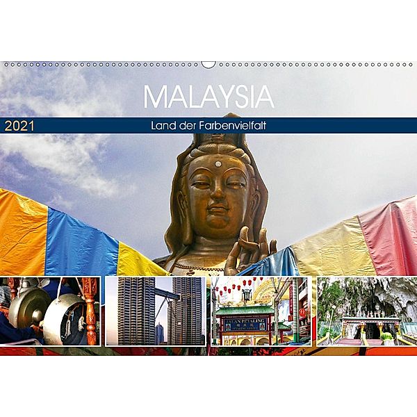 Malaysia - Land der Farbenvielfalt (Wandkalender 2021 DIN A2 quer), Sylvia Seibl