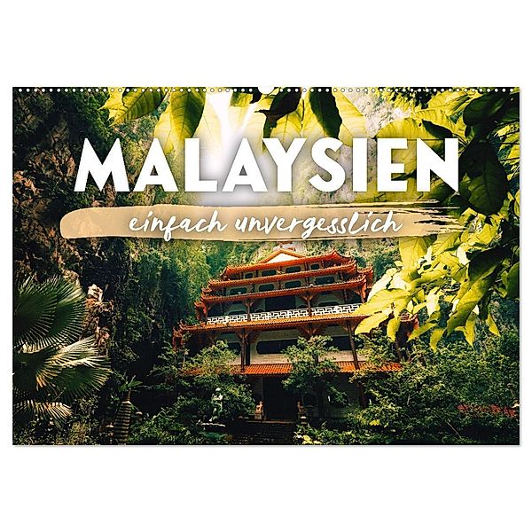 Malaysien - einfach unvergesslich (Wandkalender 2024 DIN A2 quer), CALVENDO Monatskalender, Happy Monkey