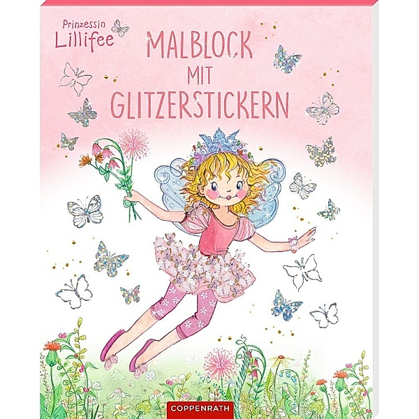 Malblock mit Glitzerstickern (Prinzessin Lillifee)