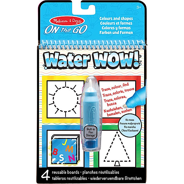 Melissa & Doug Malblock WATER WOW! - FARBEN & FORMEN mit Stift