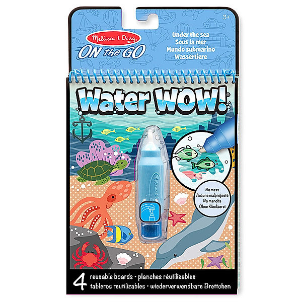 Malblock WATER WOW  UNDER THE SEA mit Stift