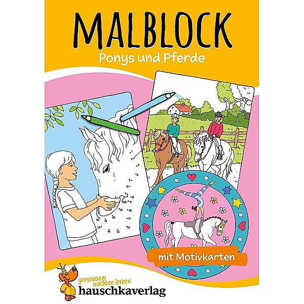 Malbuch ab 4 Jahre für Junge und Mädchen - Pferde Malbücher und -blöcke  Bd.604