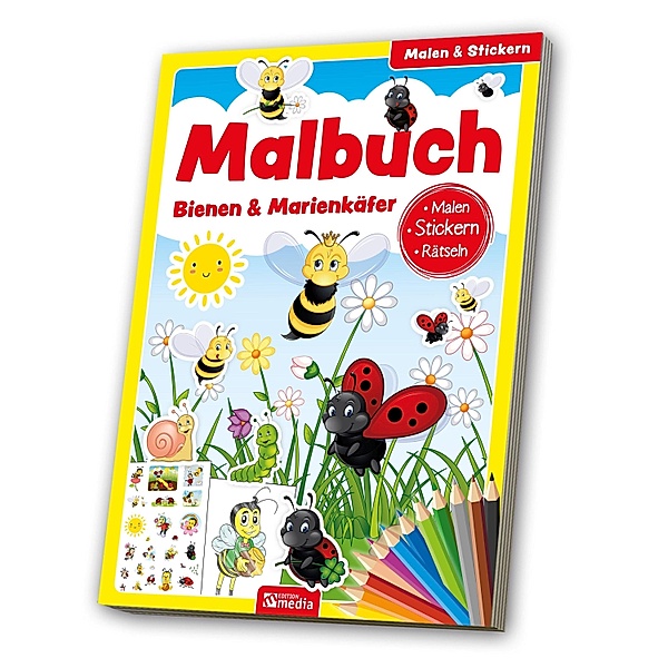 Malbuch Bienen & Marienkäfer