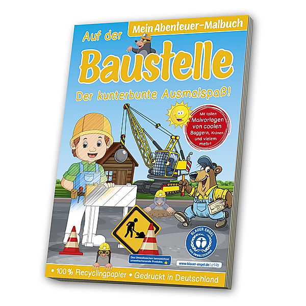 Malbuch Blauer Engel: Baustelle