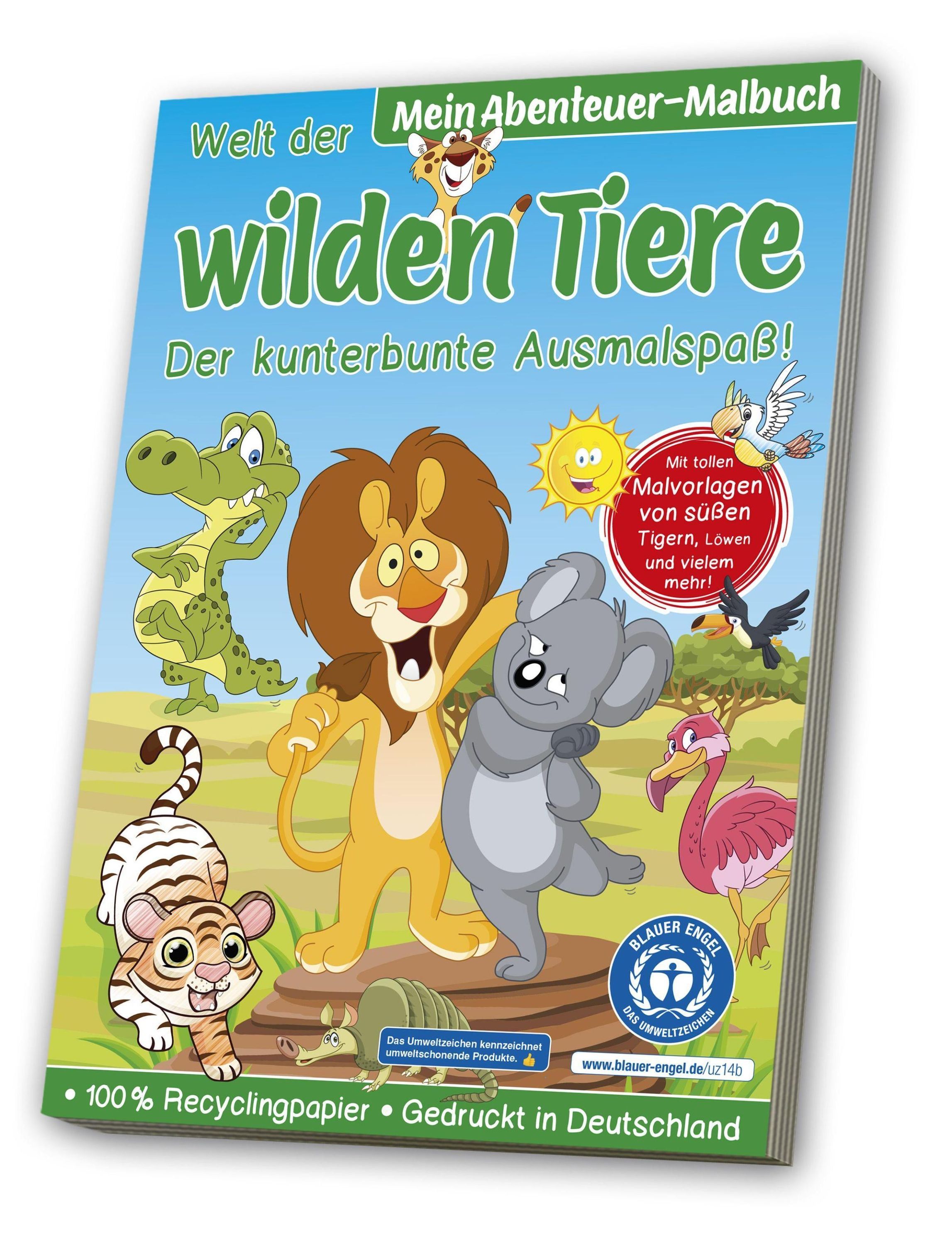 Malbuch Blauer Engel: Wilde Tiere Buch jetzt online bei Weltbild.de  bestellen