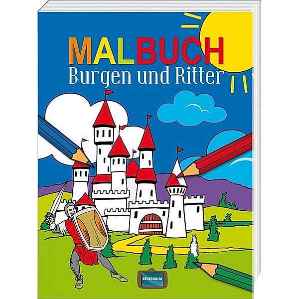 Malbuch Burgen und Ritter