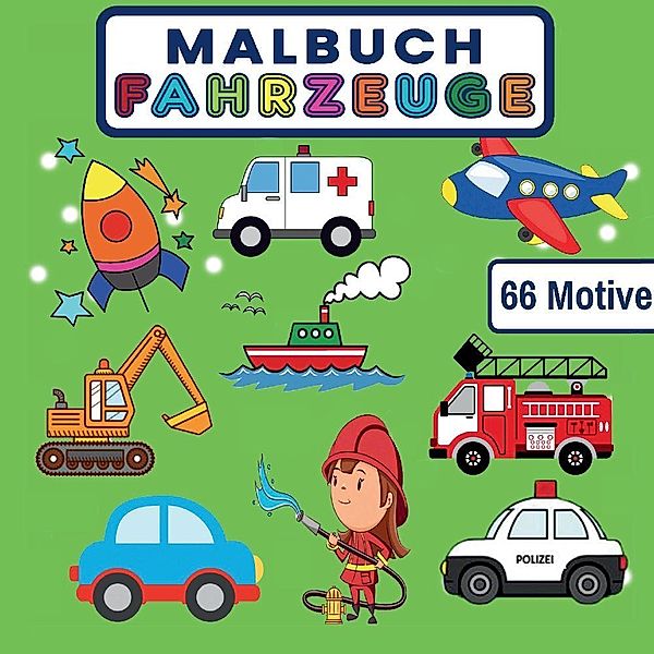 MALBUCH FAHRZEUGE mit 66 MOTIVE auf 136 SEITEN, S&L Inspirations Lounge