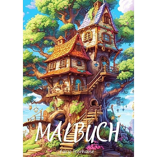 Malbuch - Fairy-Treehouse, Diana Kluge