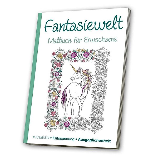 Malbuch für Erwachsene - Fantasiewelt