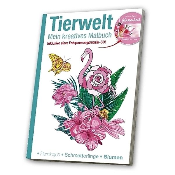 Malbuch für Erwachsene - Tierwelt, m. Audio-CD