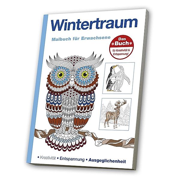 Malbuch für Erwachsene - Wintertraum