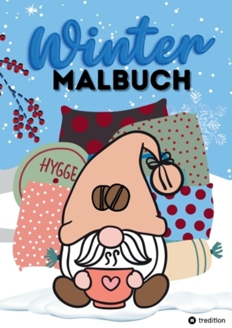 Malbuch für Winter Hygge Weihnachten Chillen für Erwachsene, Frauen,  Männer, Teenager, Tweens Anti-Stress Geschenk zum W