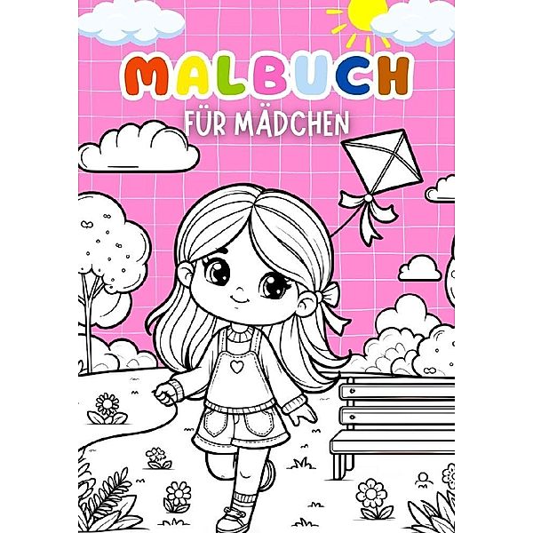 Malbuch mädchen, Kindery Verlag