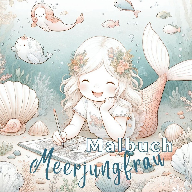 Image of Malbuch Meerjungfrau - Mein Zauberhaftes Ausmalbuch - S&L Inspirations Lounge, Kartoniert (TB)