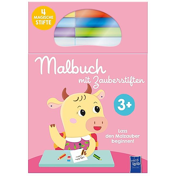 Malbuch mit Zauberstiften pink