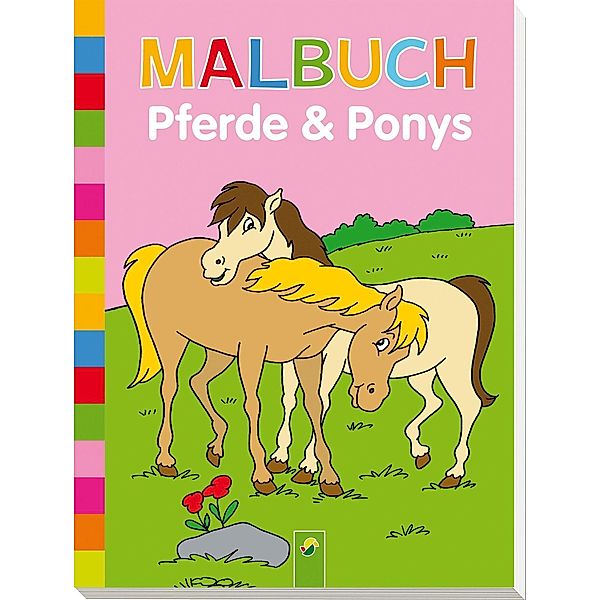 Malbuch Pferde & Ponys