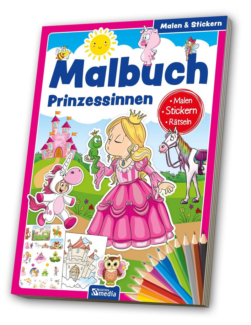Malbuch Prinzessinnen Buch jetzt online bei Weltbild.de bestellen