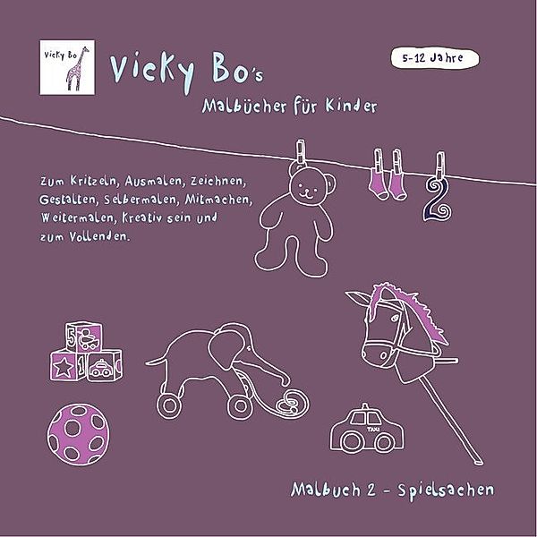 Malbuch Spielsachen, Vicky Bo