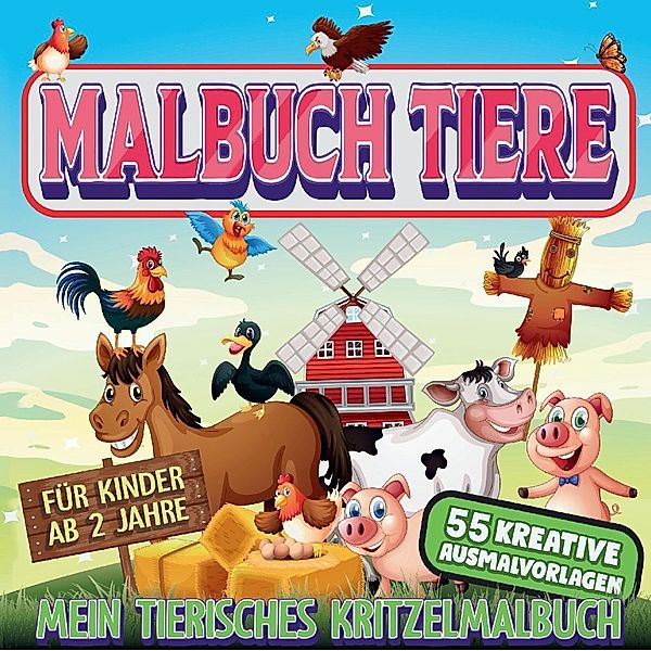 Malbuch Tiere - Mein tierisches Kritzelmalbuch, S&L Inspirations Lounge