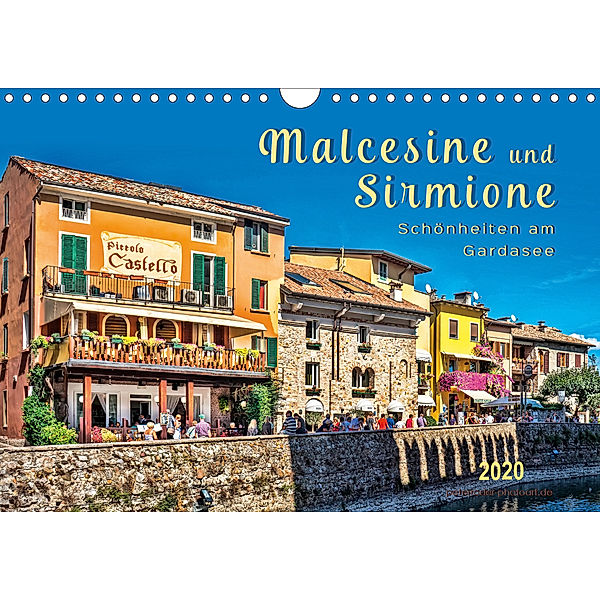 Malcesine und Sirmione, Schönheiten am Gardasee (Wandkalender 2020 DIN A4 quer), Peter Roder