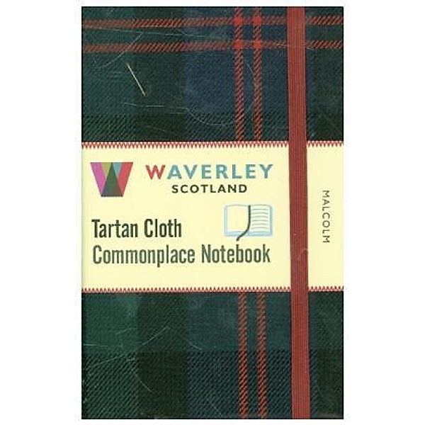 Malcolm Waverley Genuine Tartan Cloth Commonplace Notebook