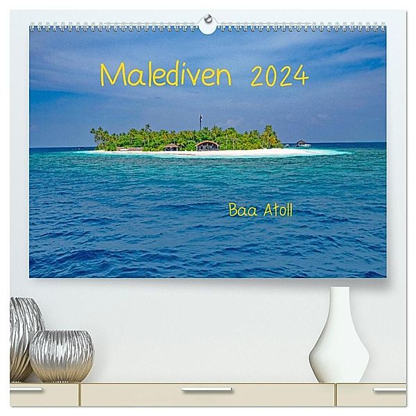 Malediven - Dreamland (hochwertiger Premium Wandkalender 2024 DIN A2 quer), Kunstdruck in Hochglanz, Peter Hennrich