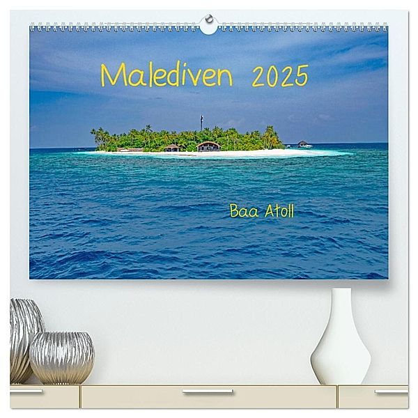 Malediven - Dreamland (hochwertiger Premium Wandkalender 2025 DIN A2 quer), Kunstdruck in Hochglanz, Calvendo, Peter Hennrich