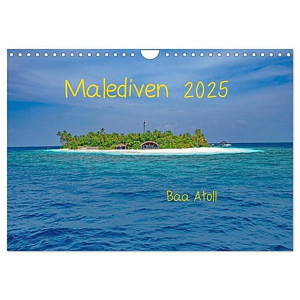 Malediven - Dreamland (Wandkalender 2025 DIN A4 quer), CALVENDO Monatskalender, Calvendo, Peter Hennrich