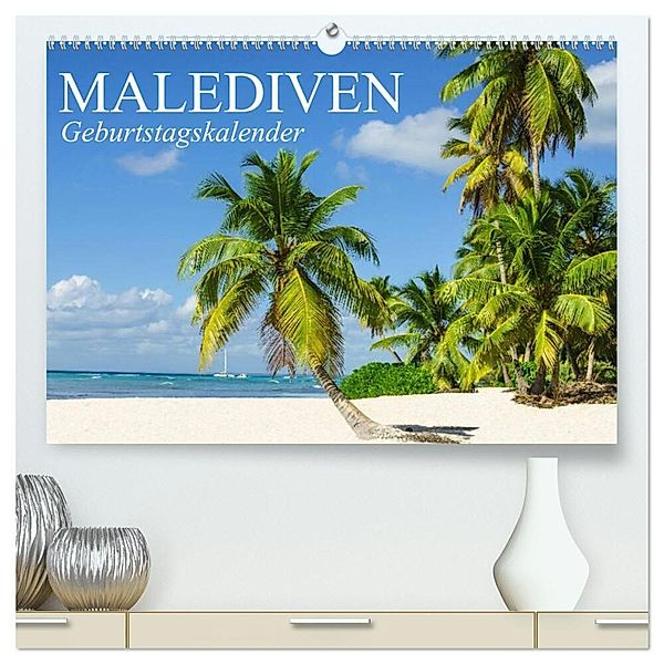 Malediven (hochwertiger Premium Wandkalender 2025 DIN A2 quer), Kunstdruck in Hochglanz, Calvendo, Elisabeth Stanzer