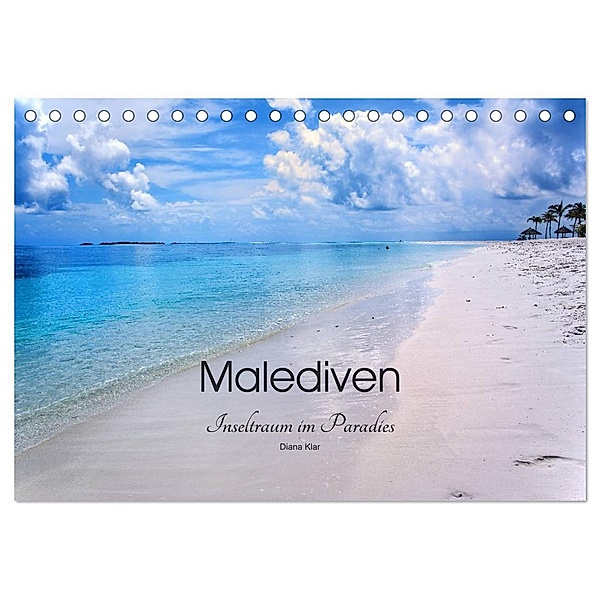Malediven - Inseltraum im Paradies (Tischkalender 2024 DIN A5 quer), CALVENDO Monatskalender, Diana Klar