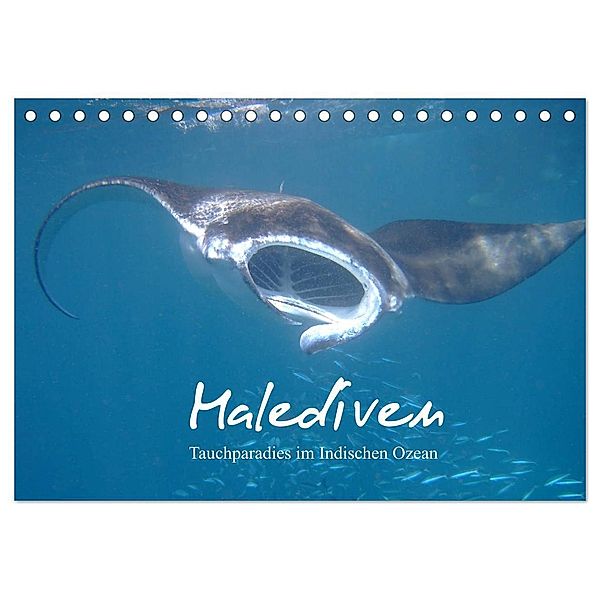 Malediven - Tauchparadies im Indischen Ozean (Tischkalender 2024 DIN A5 quer), CALVENDO Monatskalender, Juergen Schonnop