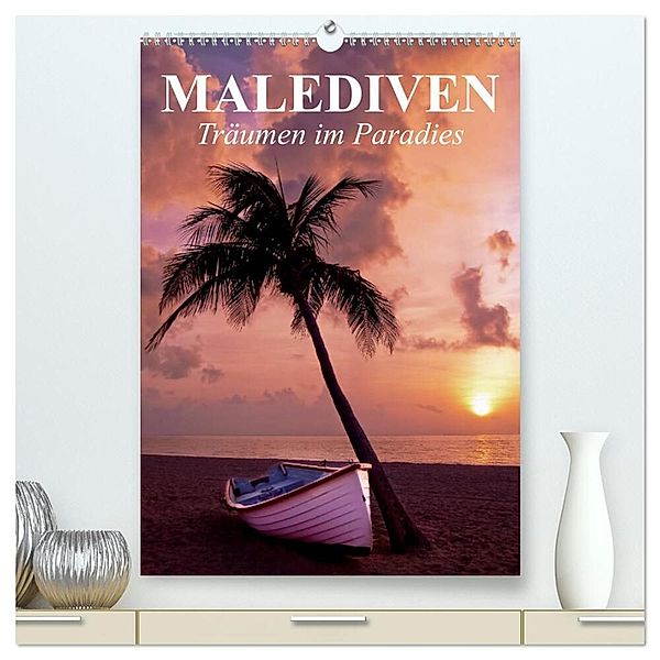 Malediven - Träumen im Paradies (hochwertiger Premium Wandkalender 2024 DIN A2 hoch), Kunstdruck in Hochglanz, Elisabeth Stanzer