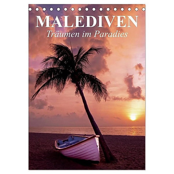 Malediven - Träumen im Paradies (Tischkalender 2024 DIN A5 hoch), CALVENDO Monatskalender, Elisabeth Stanzer