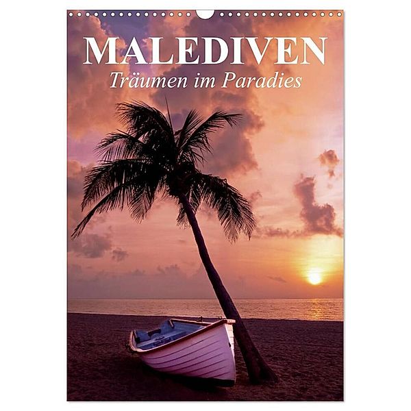 Malediven - Träumen im Paradies (Wandkalender 2024 DIN A3 hoch), CALVENDO Monatskalender, Elisabeth Stanzer