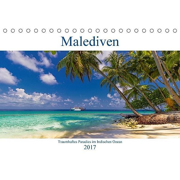 Malediven - Traumhaftes Paradies im Indischen Ozean (Tischkalender 2017 DIN A5 quer), Elly Heuvers