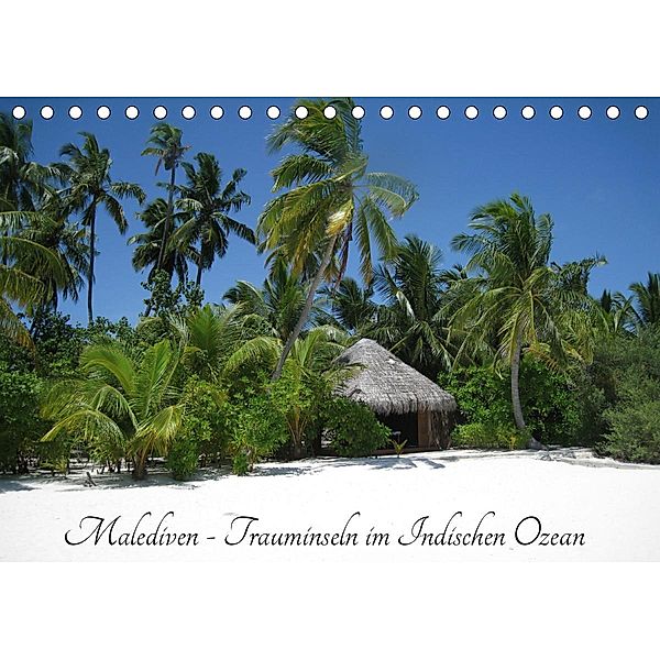 Malediven - Trauminseln im Indischen Ozean (Tischkalender 2021 DIN A5 quer), Crejala