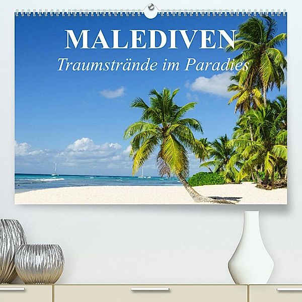 Malediven - Traumstrände im Paradies (Premium, hochwertiger DIN A2 Wandkalender 2023, Kunstdruck in Hochglanz), Elisabeth Stanzer