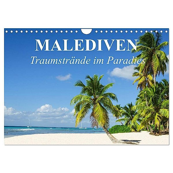 Malediven - Traumstrände im Paradies (Wandkalender 2024 DIN A4 quer), CALVENDO Monatskalender, Elisabeth Stanzer