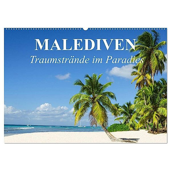 Malediven - Traumstrände im Paradies (Wandkalender 2024 DIN A2 quer), CALVENDO Monatskalender, Elisabeth Stanzer