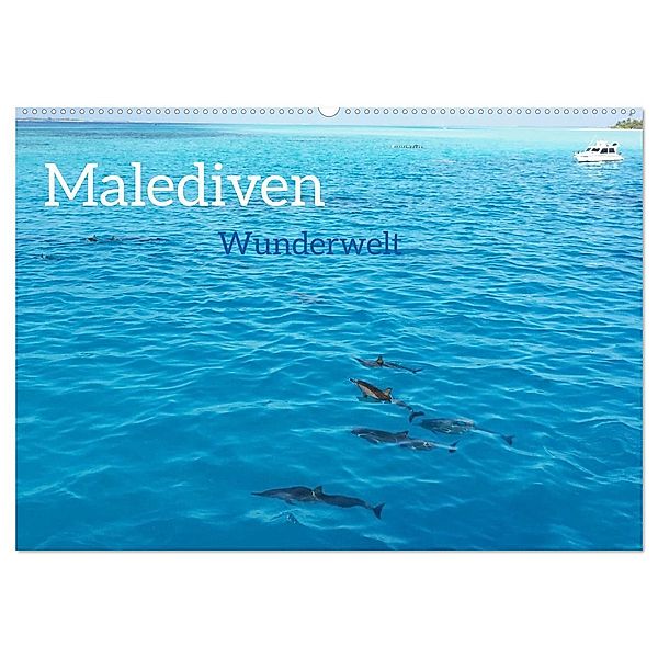 MALEDIVEN Wunderwelt (Wandkalender 2024 DIN A2 quer), CALVENDO Monatskalender, photografie-iam.ch