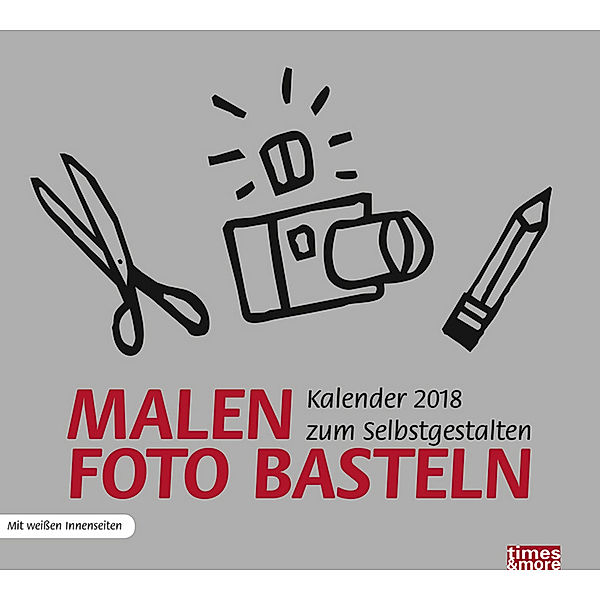 Malen - Foto - Basteln, Bastelkalender silber 2018