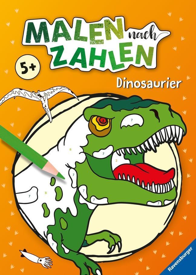 Malen nach Zahlen Dinosaurier ab 5 Jahre Ravensburger Malbuch 