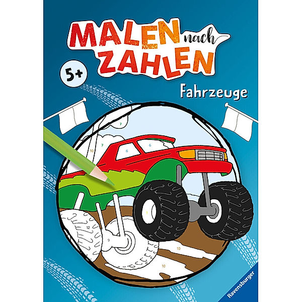 Malen nach Zahlen ab 5: Fahrzeuge