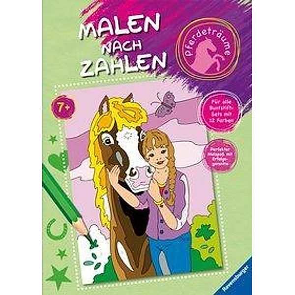 Malen nach Zahlen ab 7 Jahren: Pferdeträume