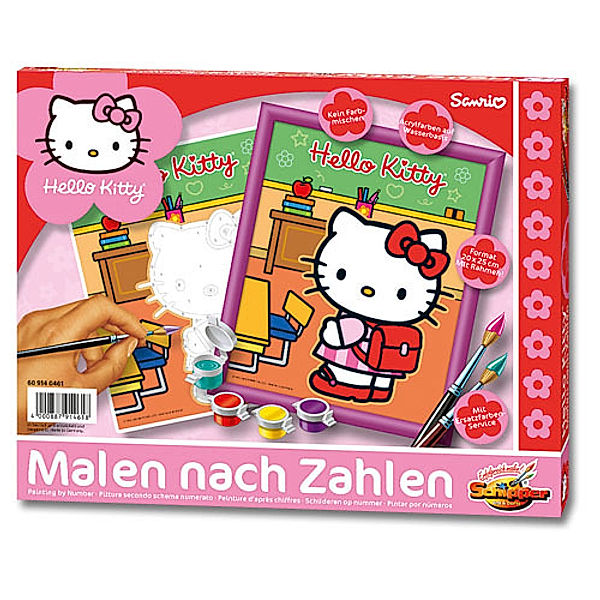 Malen nach Zahlen Hello Kitty - in der Schule