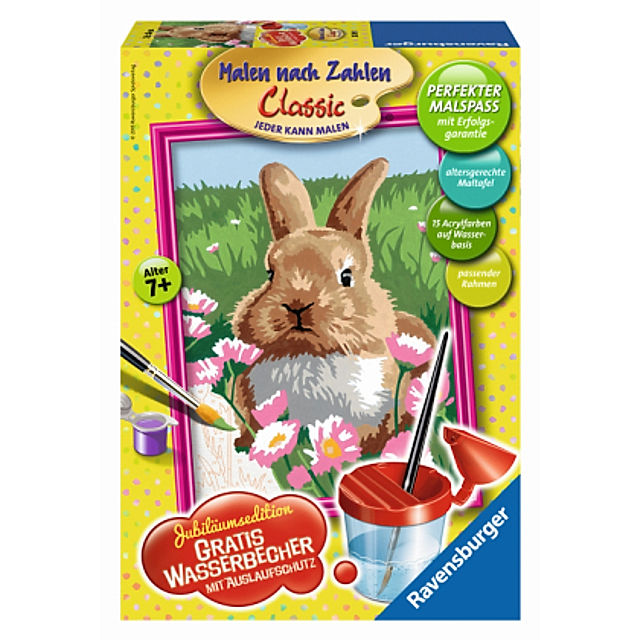 Malen nach Zahlen - Jeder kann malen Mal-Sets, Bildgröße: 18 x 24 cm: Süßes  Kaninchen | Weltbild.de