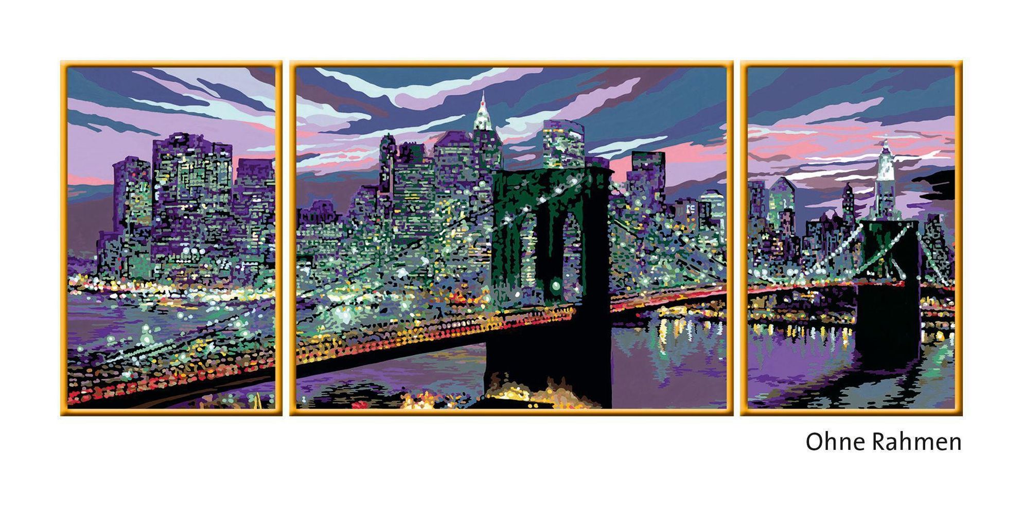 Malen nach Zahlen - Jeder kann malen Mal-Sets, dreiteilige Maltafel:  Ravensburger Malen nach Zahlen 28951 - Skyline von New York - ab 14 Jahren  | Weltbild.at