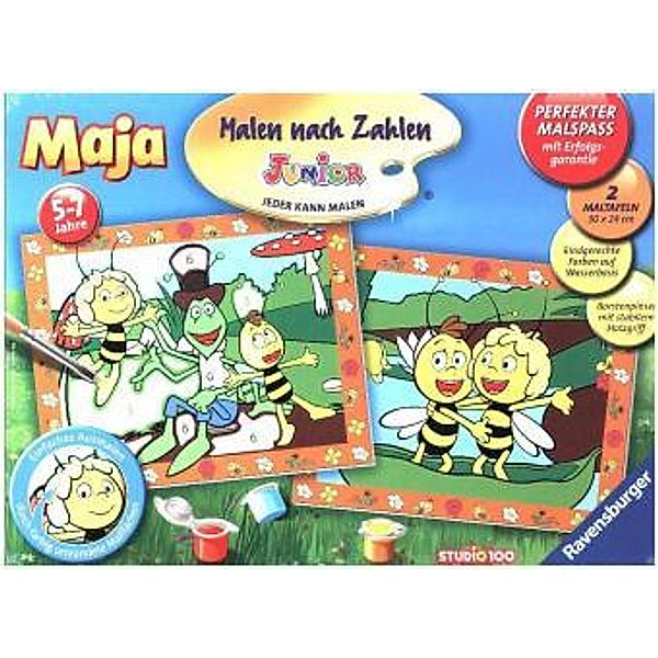 Malen nach Zahlen Junior - Jeder kann malen (Mal-Sets), Bildgröße: 24 x 30 cm: Biene Maja