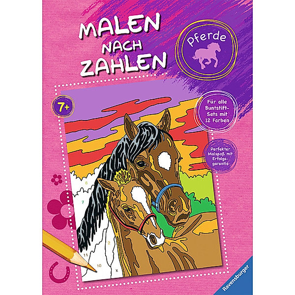 Malen nach Zahlen: Pferde