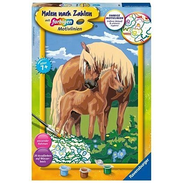 Ravensburger Verlag Malen nach Zahlen: Serie C – Liebevolle Pferde